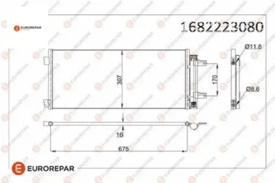 Erp klima radyatörü astra k (b16) eurorepar  resmi