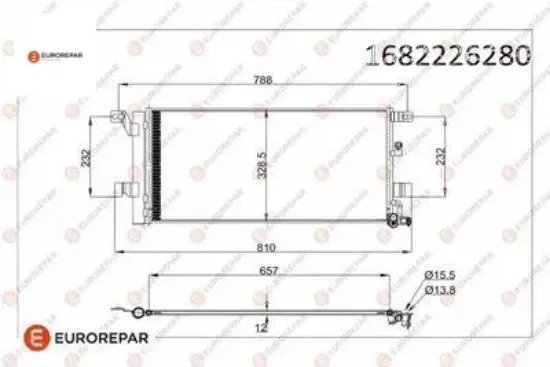 Erp klima radyatörü audı a4 b9/ a5 (f57)/ a7 a6 eurorepar  resmi