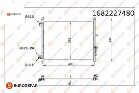 Erp klima radyatörü eurorepar  resmi