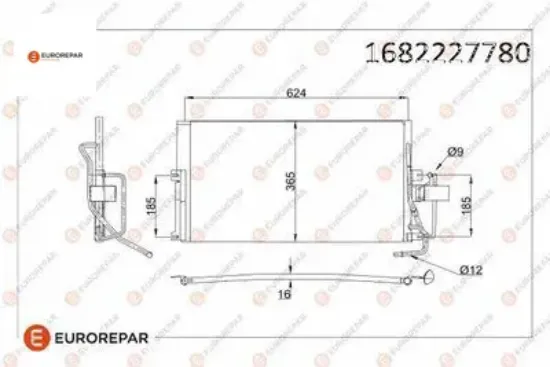 Erp klima radyatörü opel vectra b (j96) eurorepar  resmi