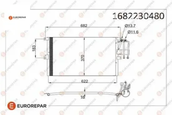 Erp klima radyatörü vectra b (j96) eurorepar  resmi
