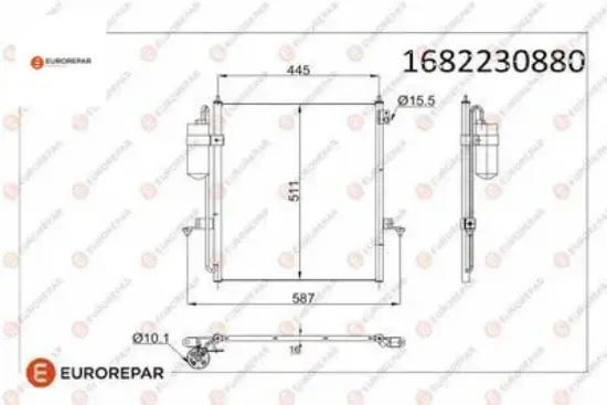 Erp klima radyatörü mıtsubıshı l200 /trıton (ka_t, kb_t) eurorepar  resmi