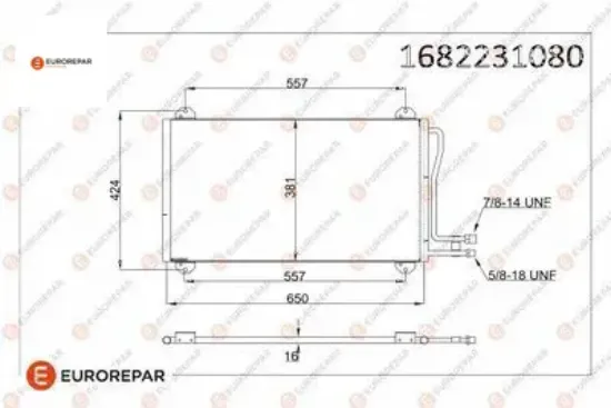 Erp klima radyatörü mercedes benz sprınter eurorepar  resmi