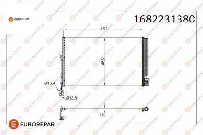 Erp klima radyatörü vw touareg (7p5,7p6) eurorepar  resmi