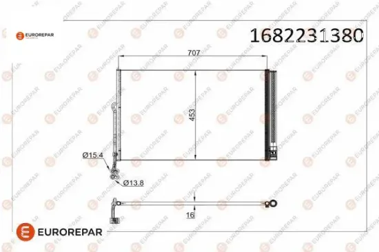 Erp klima radyatörü vw touareg (7p5,7p6) eurorepar  resmi