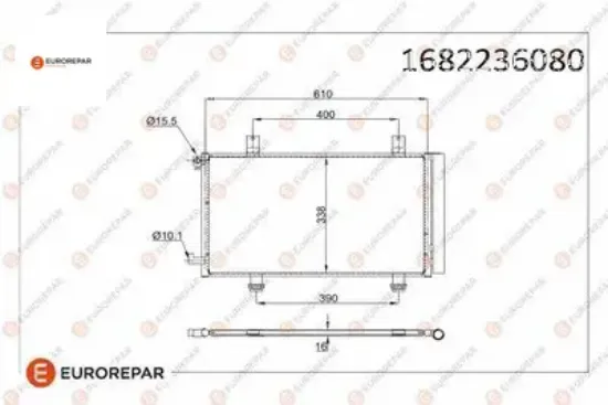 Erp klima radyatörü suzukı sx4 (ey,gy) fiat sedıcı (189_) eurorepar  resmi