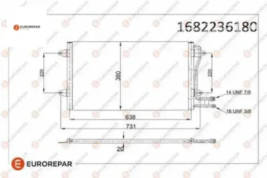 Erp klima radyatörü vw lt 28-46 ıı eurorepar  resmi