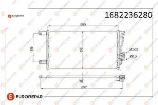 Erp klima radyatörü mıtsubıshı pajero sport ı l200 (k7_t,k6_t) eurorepar  resmi