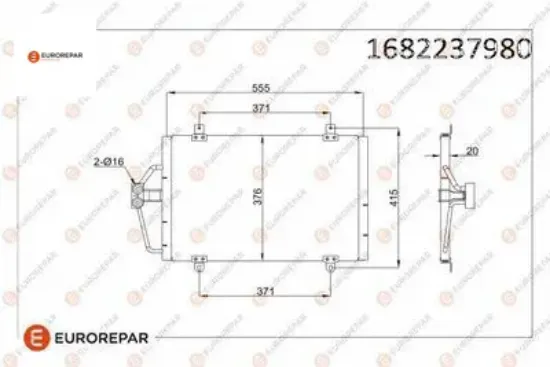 Erp klima radyatörü renault megane ı eurorepar  resmi