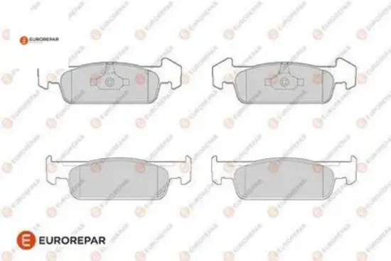 Erp fren balatası renault symbol 1.2i 75ch (55kw) - d4f732 eurorepar  resmi