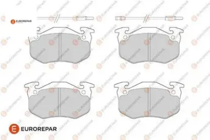 Erp fren balatası (200mm) twingo ı (c06_) (s06_) clio ı (s57_)  gdb328 eurorepar  resmi