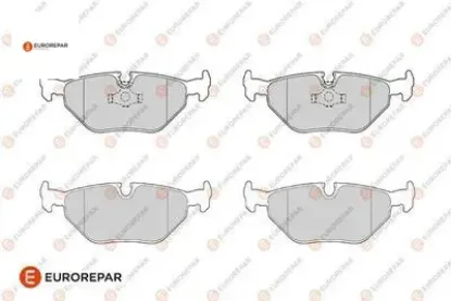 Erp arka fren balatası 3 (e30) - 3 (e36) - z3 coupe (e36) eurorepar 34211154221/ 34211157044/ 3421 resmi