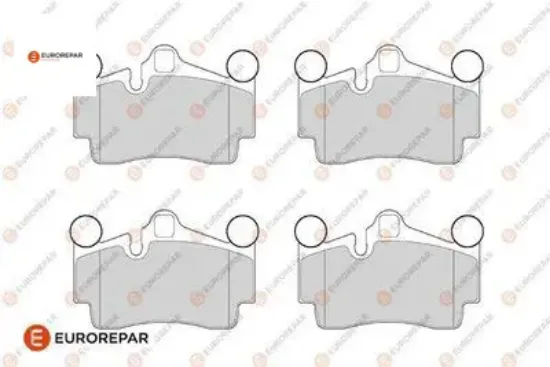 Erp 4 arka fren balatası q7 (4lb)-cayenne (9pa)-touareg (7la, 7l6, 7l7) eurorepar 4l0698451d/ 7l0698451b/ 7l0698 resmi