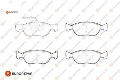 Erp ön fren balatası brava - alfa 145 eurorepar 71753041/ 71753042/ 77362090/  resmi