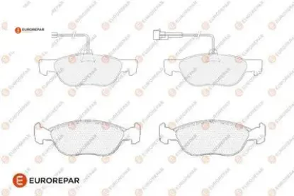 Erp ön fren balatası 146 (930_) 145 (930_) gdb1364 eurorepar  resmi