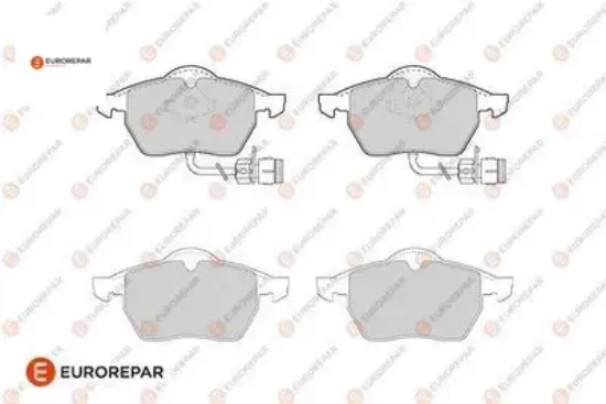 Erp ön fren balatası a6 c4 avant (4a5) - 100 - a6 - s6 eurorepar 4a0698151/ 4a0698151a/ 4a06981 resmi