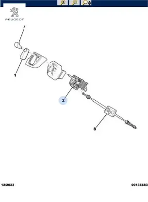 Kumanda levyesi peugeot 1688302280/ resmi