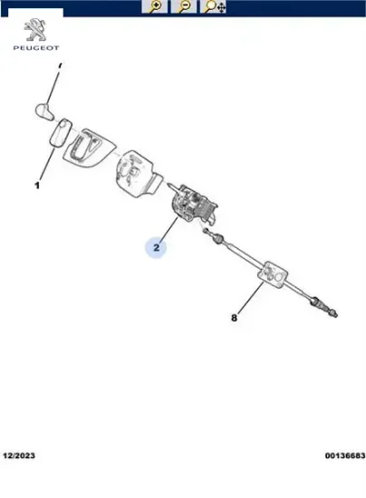 Kumanda levyesi peugeot 1688302280/ resmi
