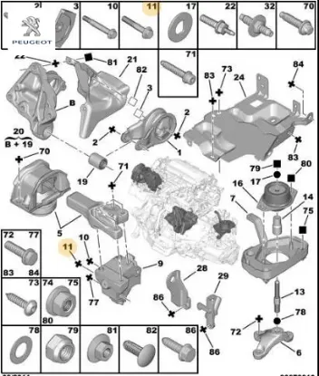 Cıvata mili peugeot  resmi
