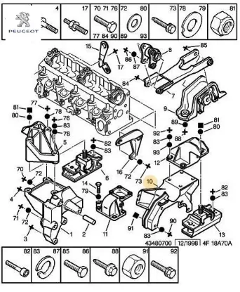 Motor takozu boxer peugeot  resmi