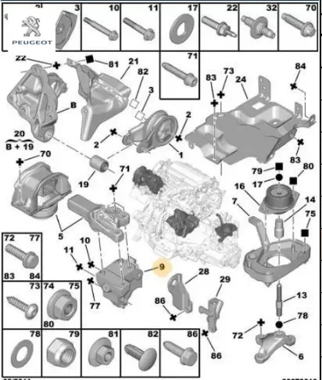 Motor kulağı peugeot  resmi