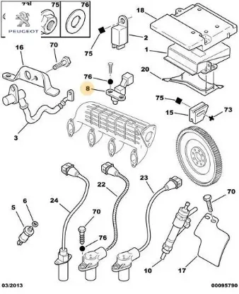 Sensör peugeot 1920.Ft resmi