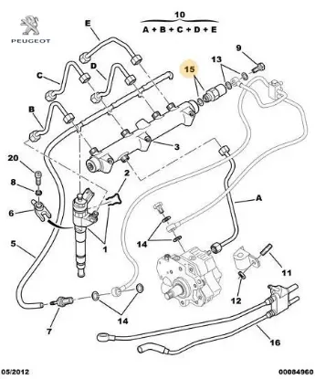Mazot pompa kaptörü   boxer ııı 2.2hdı peugeot 1920.Sg resmi