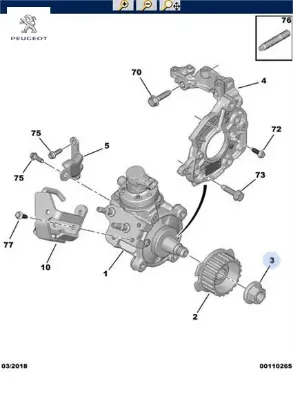 Dişli somunu peugeot  resmi