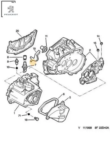 Şanzıman buhar tahliye supabı     206-301-bıpper tepee-boxer ıı/ııı-expert ı/ıı-partner vp/vu-c2-c3 peugeot  resmi