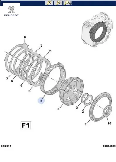 Otom.şanz.kelepçesi peugeot  resmi