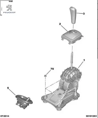 Vites topuzu 207 1007 peugeot  resmi