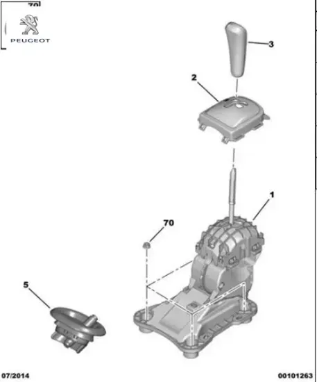 Vites topuzu 207 1007 peugeot  resmi