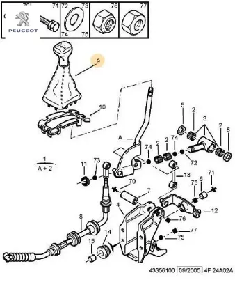 Vites topuzu peugeot  resmi