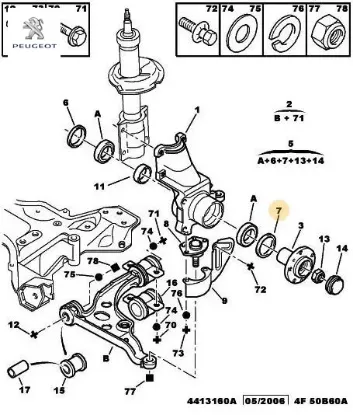 Ön porya keçesi 70*90-13,5    boxer 1,8 peugeot  resmi