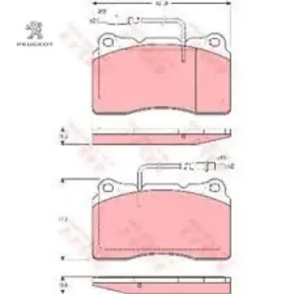 Ön fren balatası      607 peugeot  resmi