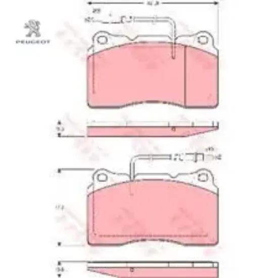 Ön fren balatası      607 peugeot  resmi