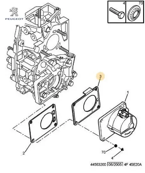 Vakum pompa contası peugeot  resmi