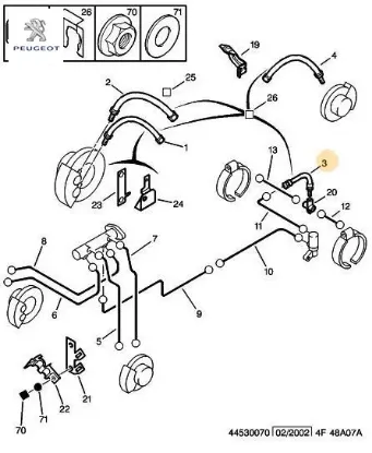 Fren hortumu//peugeot peugeot  resmi