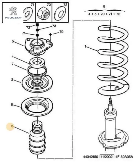 Helezon get lastıgı boxer/13074 peugeot 13074 resmi