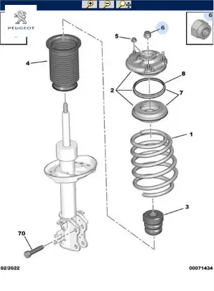 Bağlantı somunu peugeot  resmi