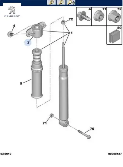 Amortisör takozu peugeot  resmi