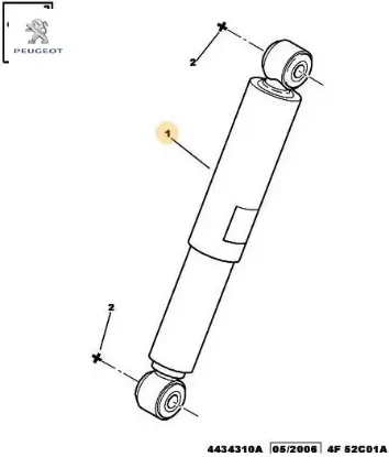 Arka amortisör/peugeot//peugeot peugeot  resmi
