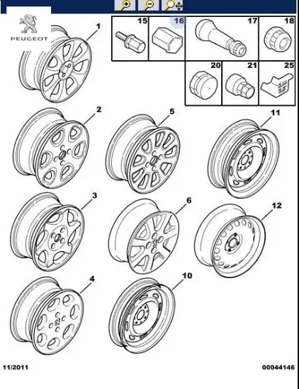 Bijon kapağı peugeot  resmi