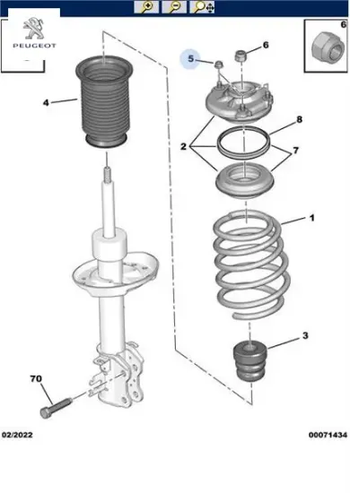 Fren somunu peugeot  resmi