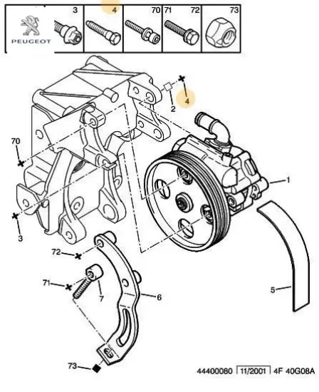 Sabıtleme vıdası peugeot  resmi