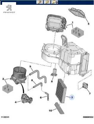 Polen filtresi partner 96-08/6447.Z5/peugeot peugeot 6447.Z5 resmi