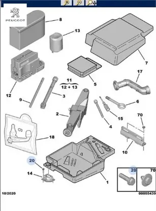Bağlantı civatası peugeot 1440492580/ 11625621 resmi