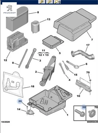 Bağlantı civatası peugeot 1440492580/ 11625621 resmi