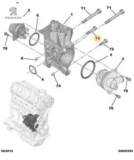 Karter muhafza vıdası peugeot  resmi