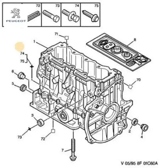 Hava filtre hortum vidası peugeot  resmi